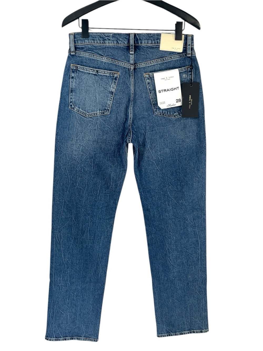 NWT Rag & Bone Harlow Midrise Straight Jean size 28 in Kendra Wash - Picture 9 of 10